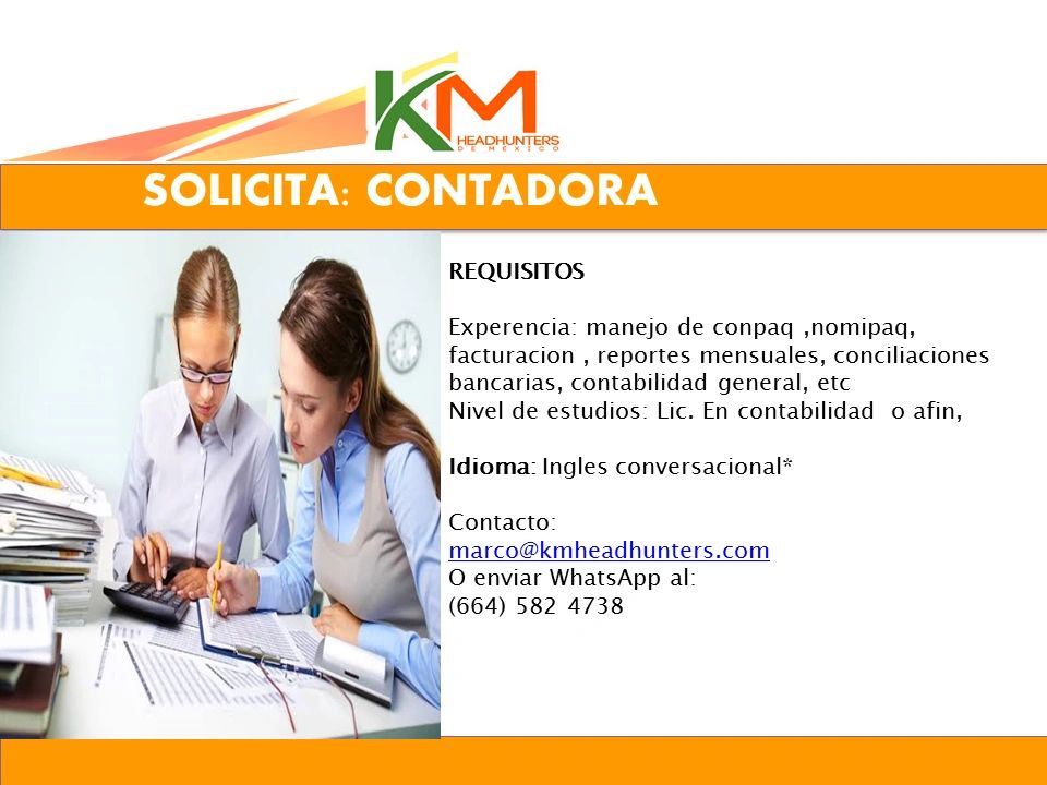 Vacantes KM Headhunters - Contadores